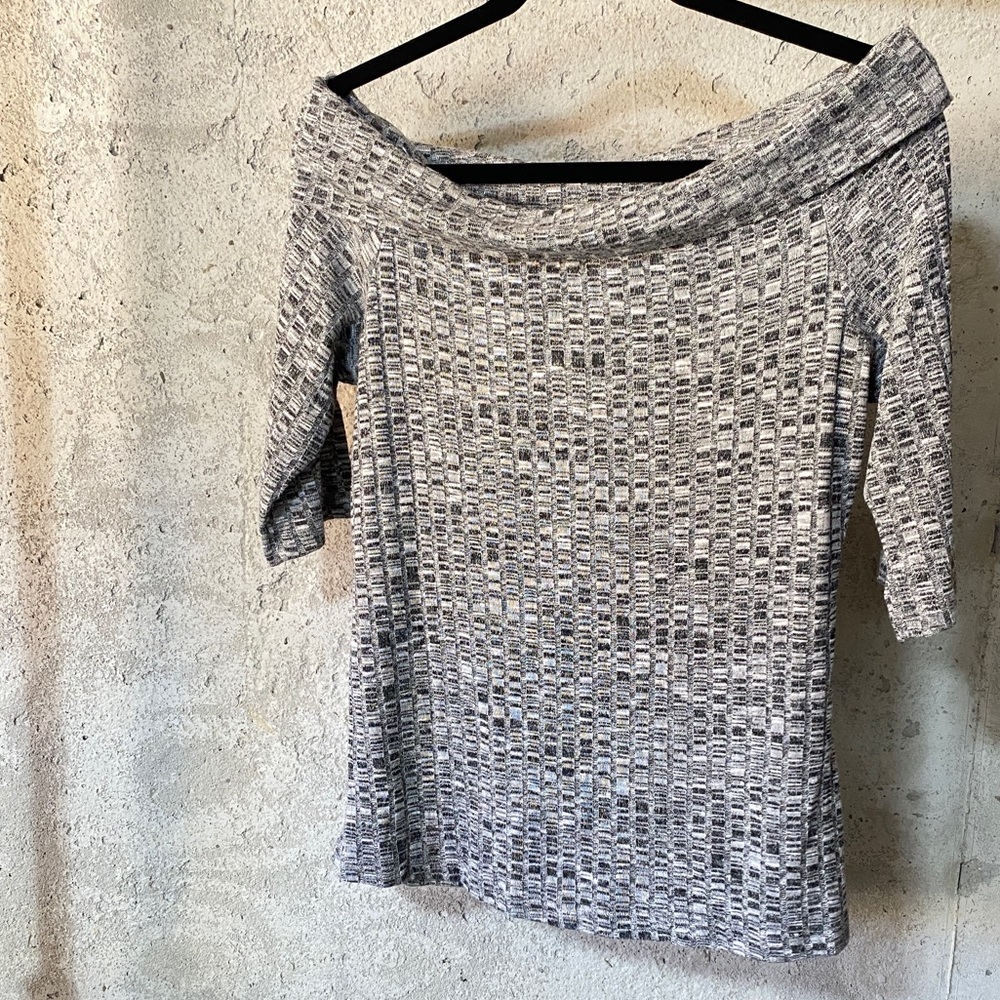 Lily white wide neck scoop neck top - Picture 1 of 5